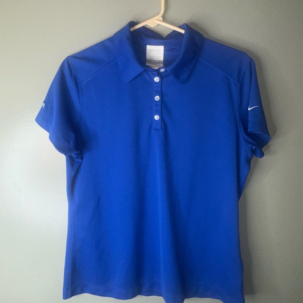 Nike Dri-FIT Blue Golf Polo Shirt Women’s Size Large – Kraton Logo